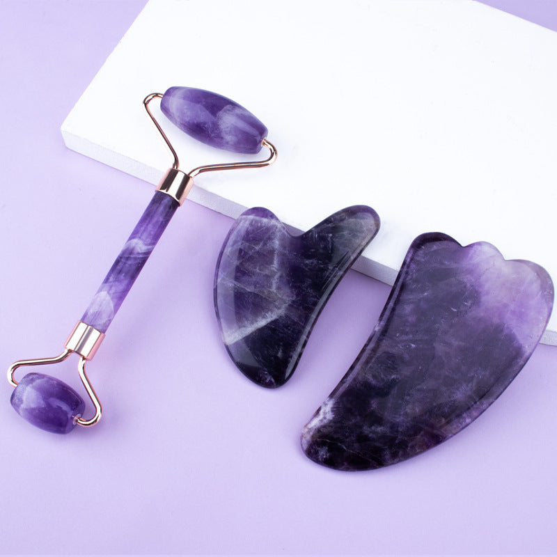 Amethyst Gua Sha Set
