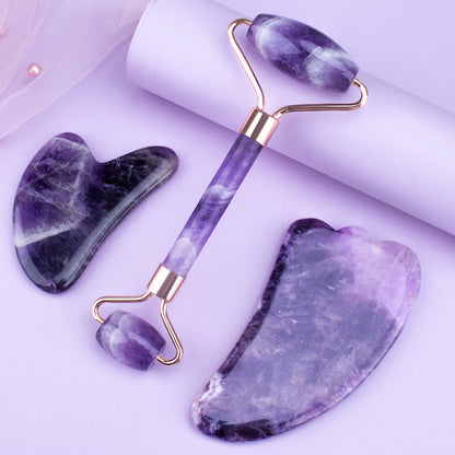 Amethyst Gua Sha Set